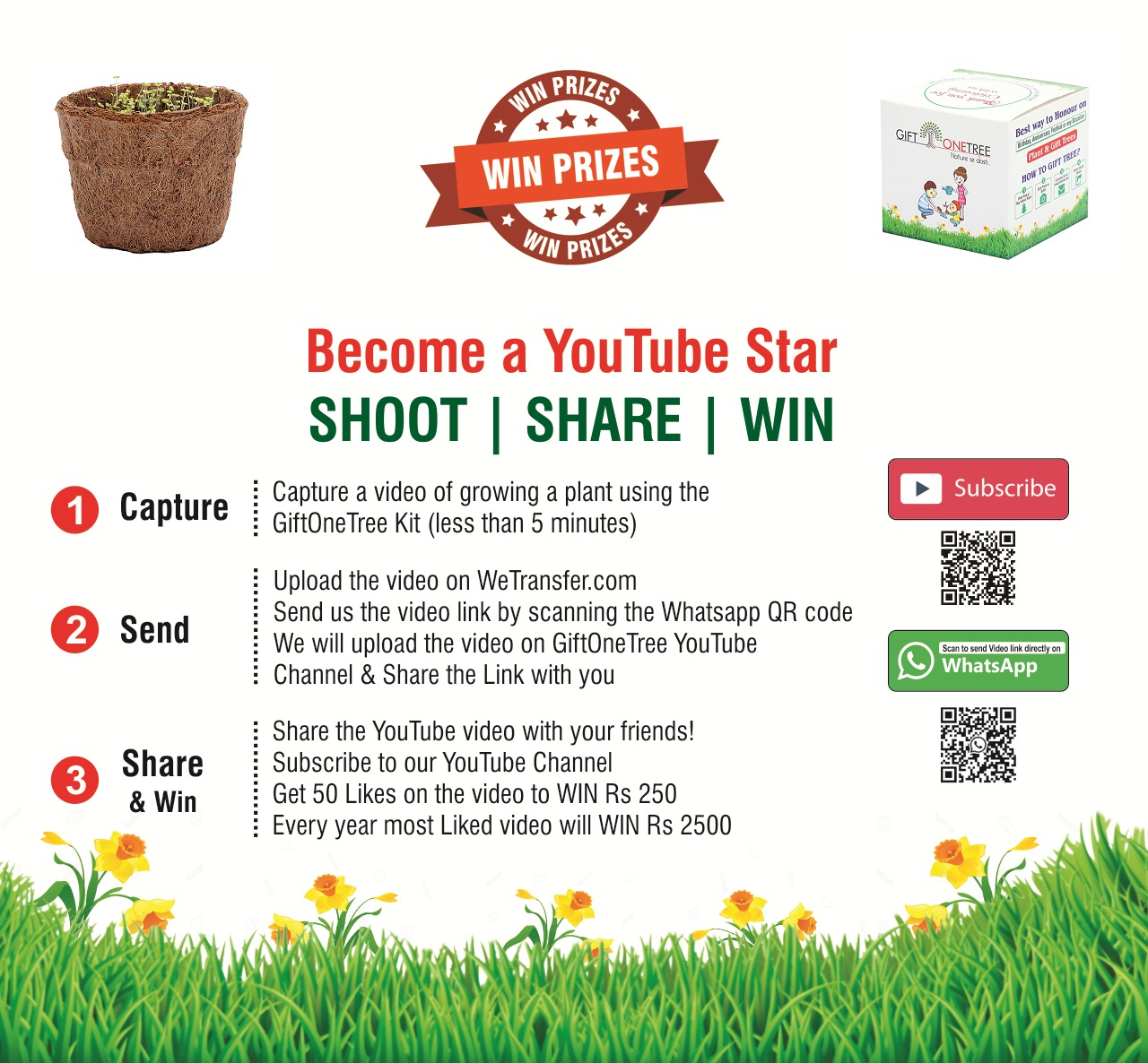 Become YouTube Star on GiftOneTree